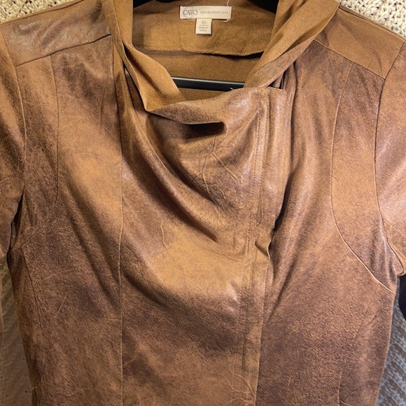 Brown Zipper Jacket Size 16 - Picture 3 of 5